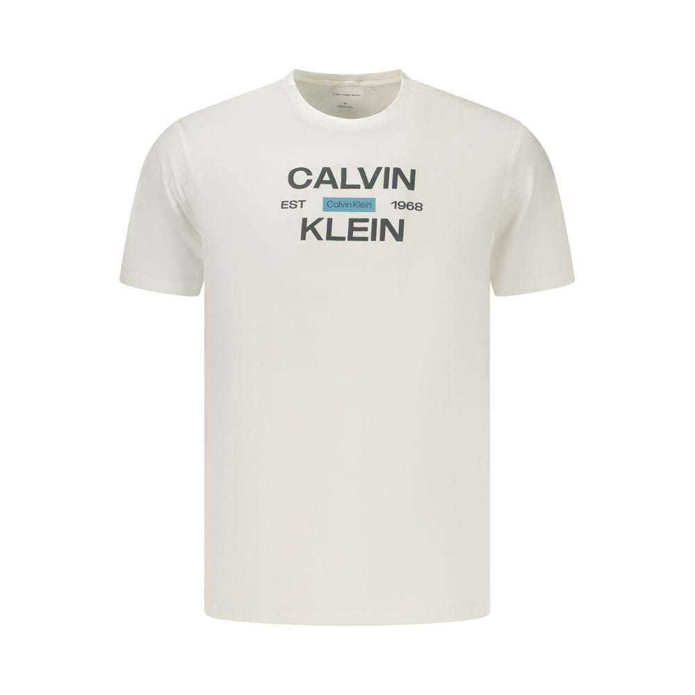 White Cotton Men's T-Shirt