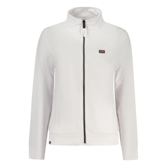 White Cotton Women's Sweatshirt