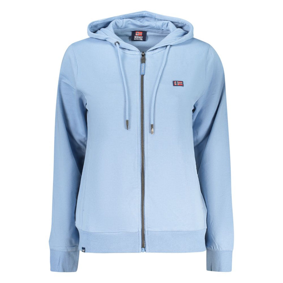 Azzurro Cotton Womens Hoodie