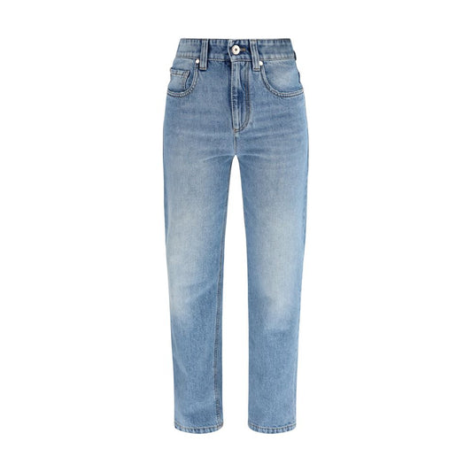 Blue Cotton Jeans Denim