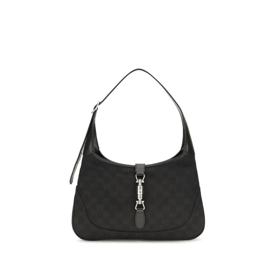 Black Fabric Shoulder Bag