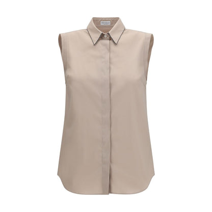 Beige Cotton Shirt