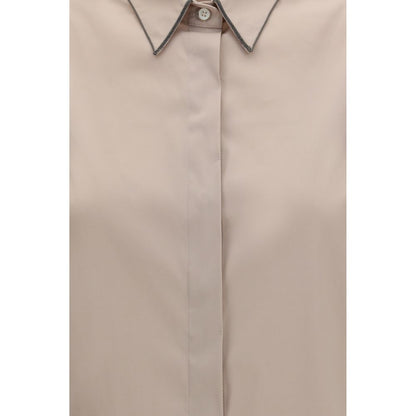 Beige Cotton Shirt