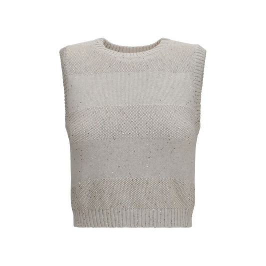 Beige Cotton Sweatshirt