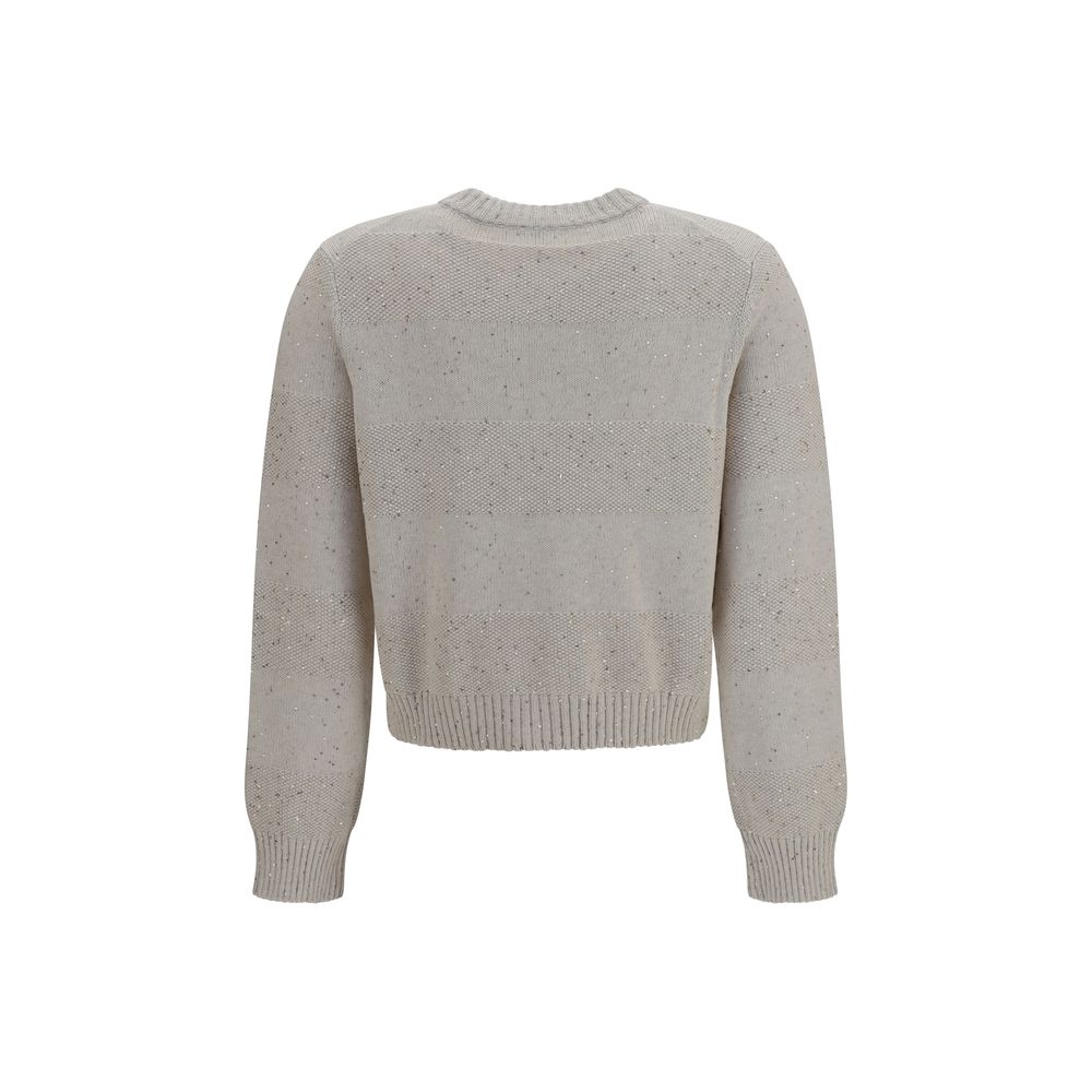 Beige Cotton Sweatshirt