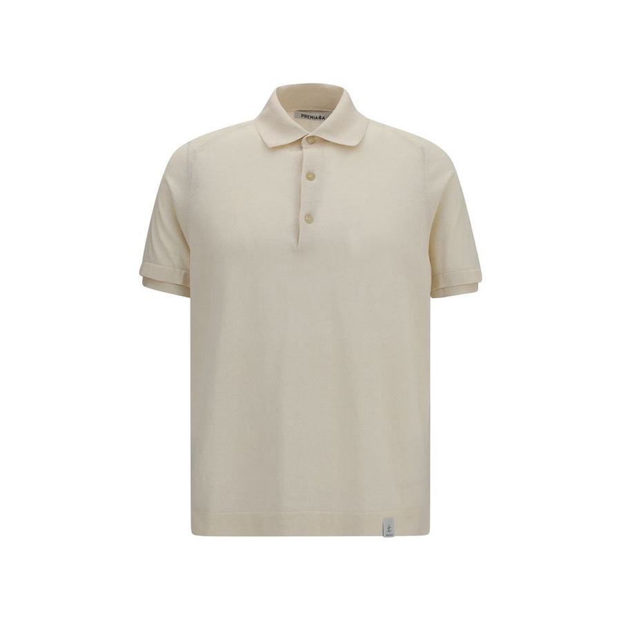 Beige Cotton Polo Shirt