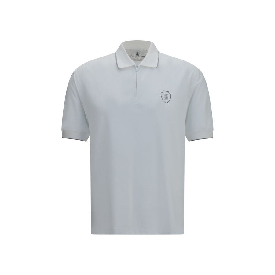 White Polyamide Polo Shirt