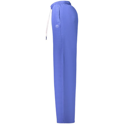 Blue Cotton Women's Pant