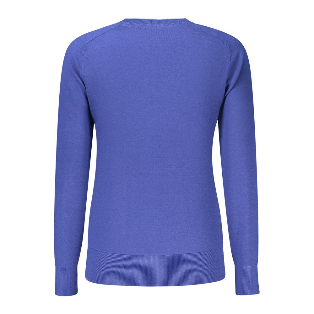 Blue Viscose Women's Sweater
