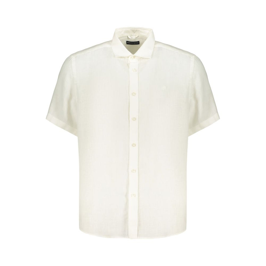 White Linen Men's Shirt