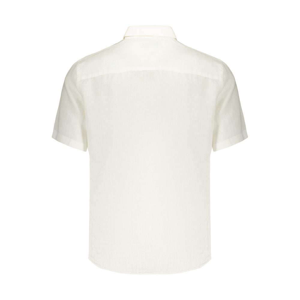 White Linen Men's Shirt