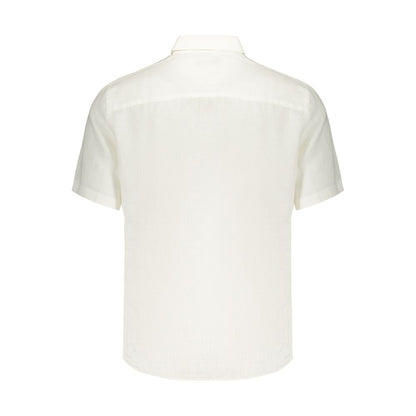 White Linen Men's Shirt