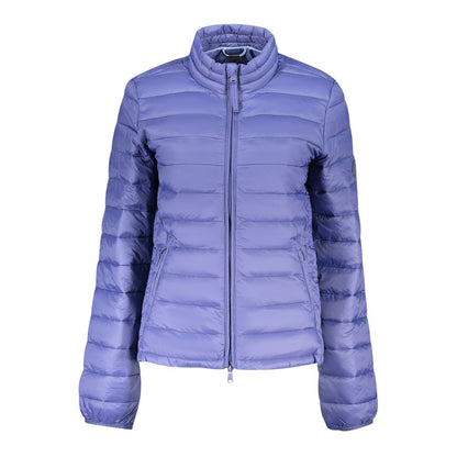 Blue Polyester Women's Jacket