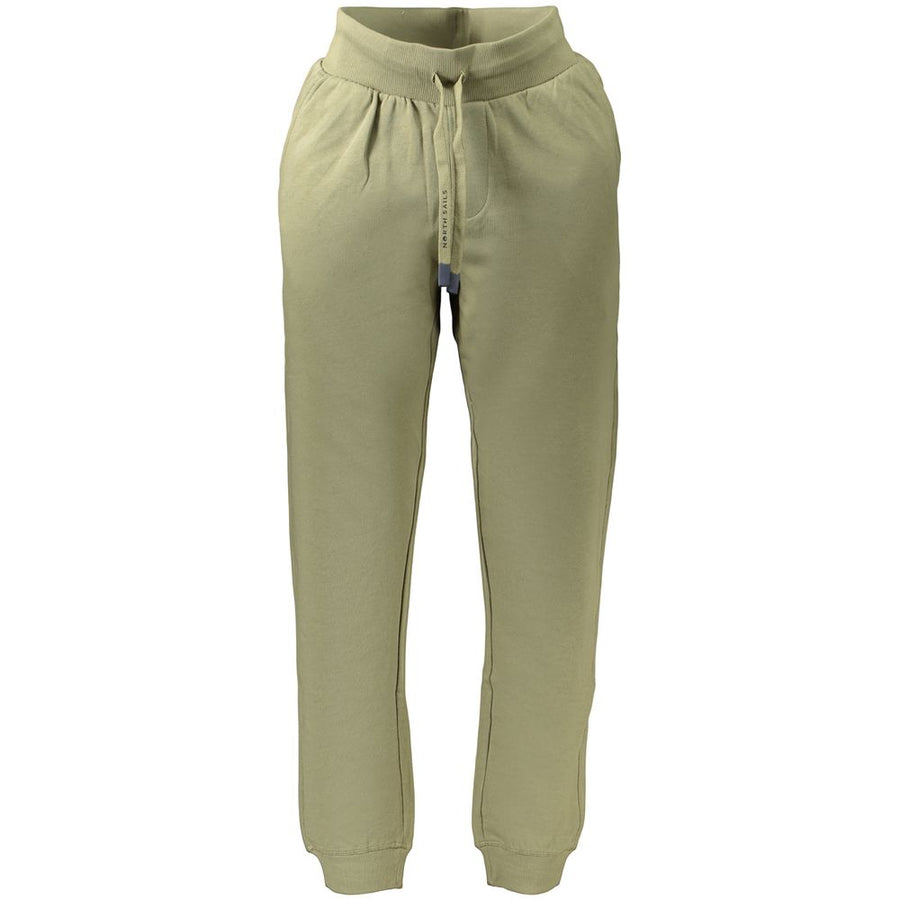 Green Cotton Men's Trouser