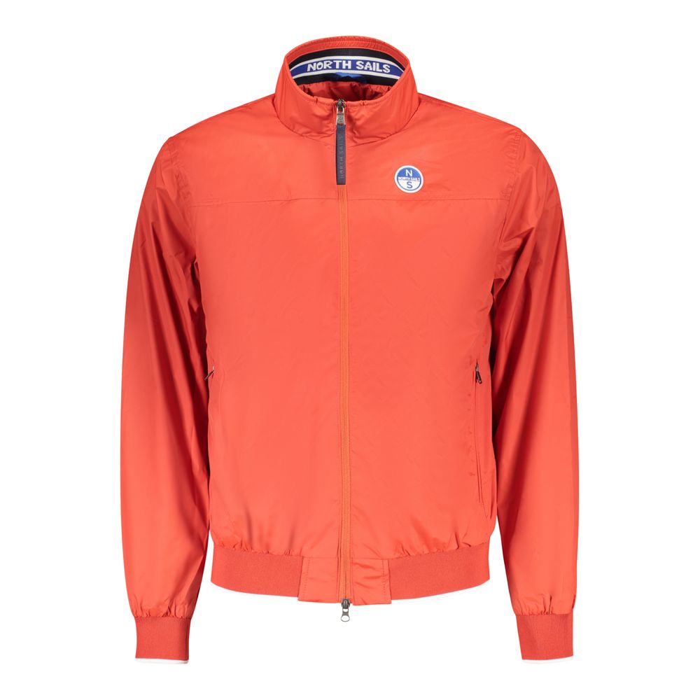 Red Polyester Men's Jacket