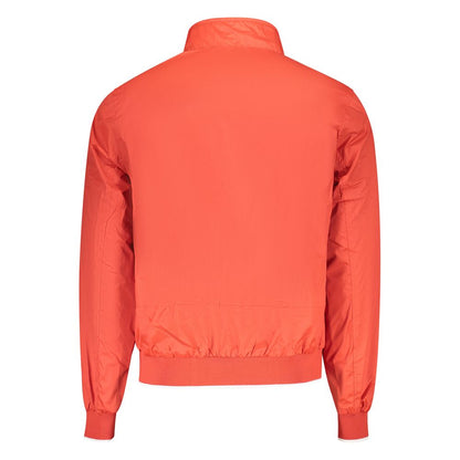 Red Polyester Men's Jacket