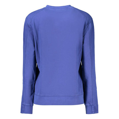 Blue Cotton Women's Sweatshirt