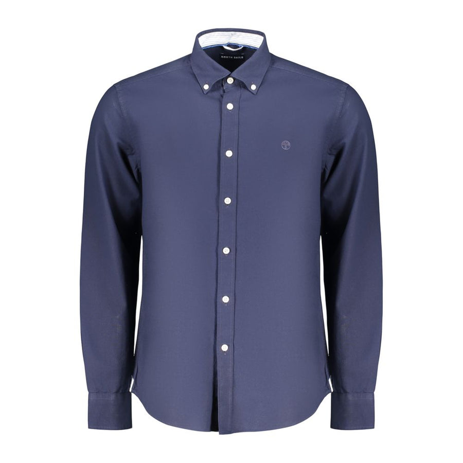 Blue Cotton Mens Shirt