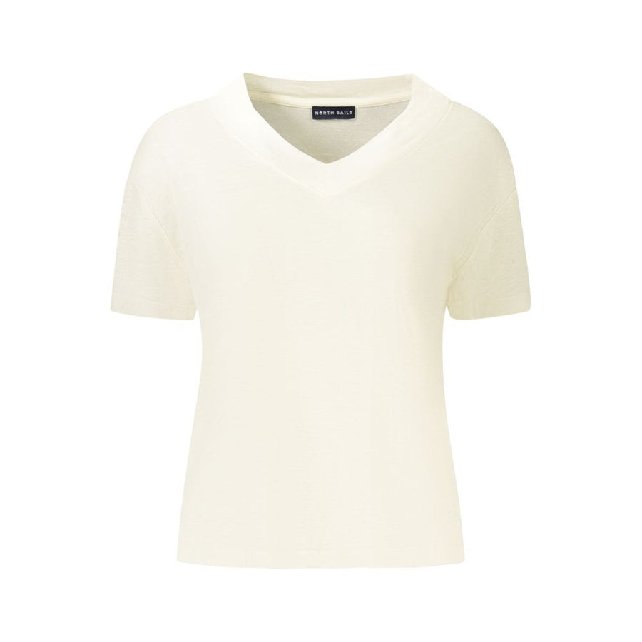 White Linen T-Shirt
