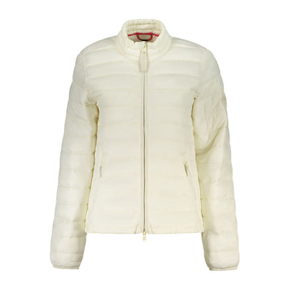 White Polyester Women's Jacket