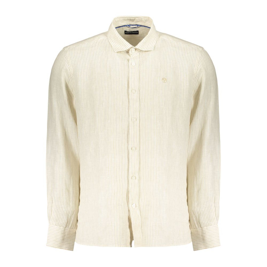 Beige Linen Men's Shirt