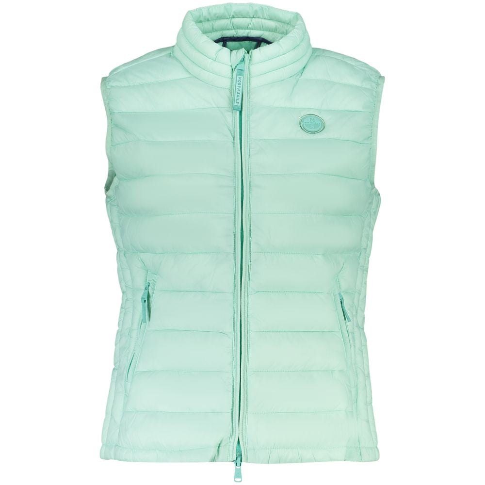 Green Polyester Women's Vest