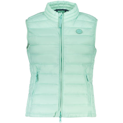 Green Polyester Women's Vest