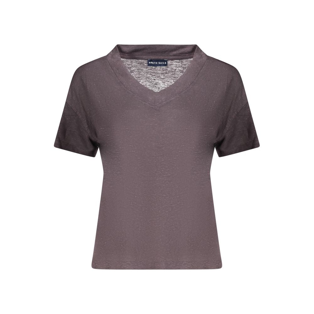 Gray Viscose Women T-Shirt