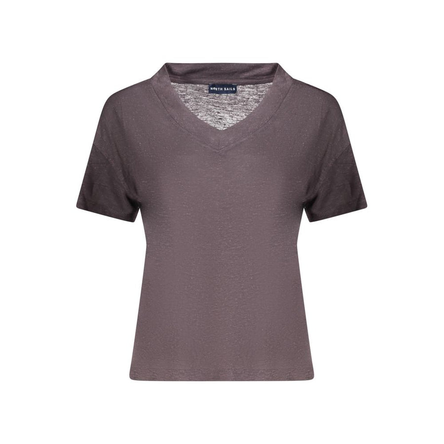 Gray Viscose Women T-Shirt