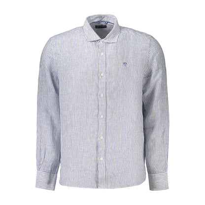 Blue Linen Men's Shirt