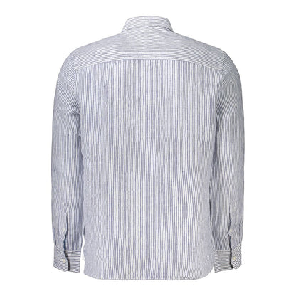 Blue Linen Men's Shirt