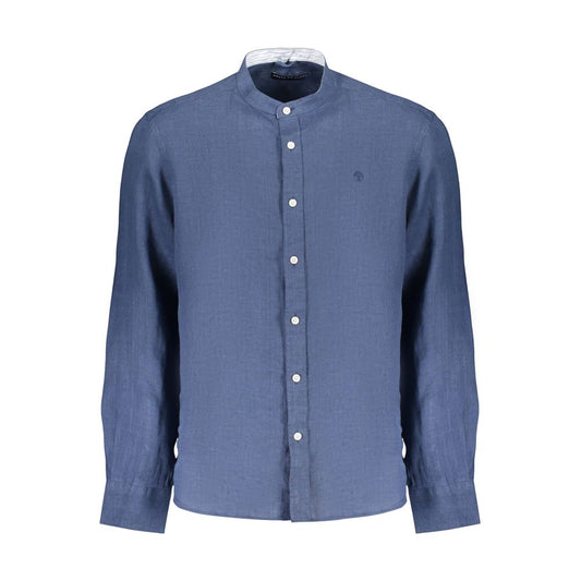Blue Linen Mens Shirt