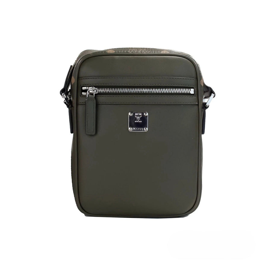 MCM Visetos Leather Camera Crossbody Bag