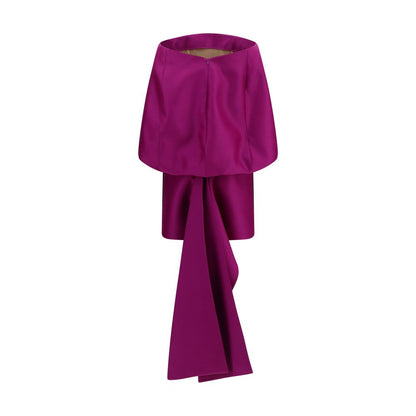 Purple Wool Oves Aries Cocktail Dress