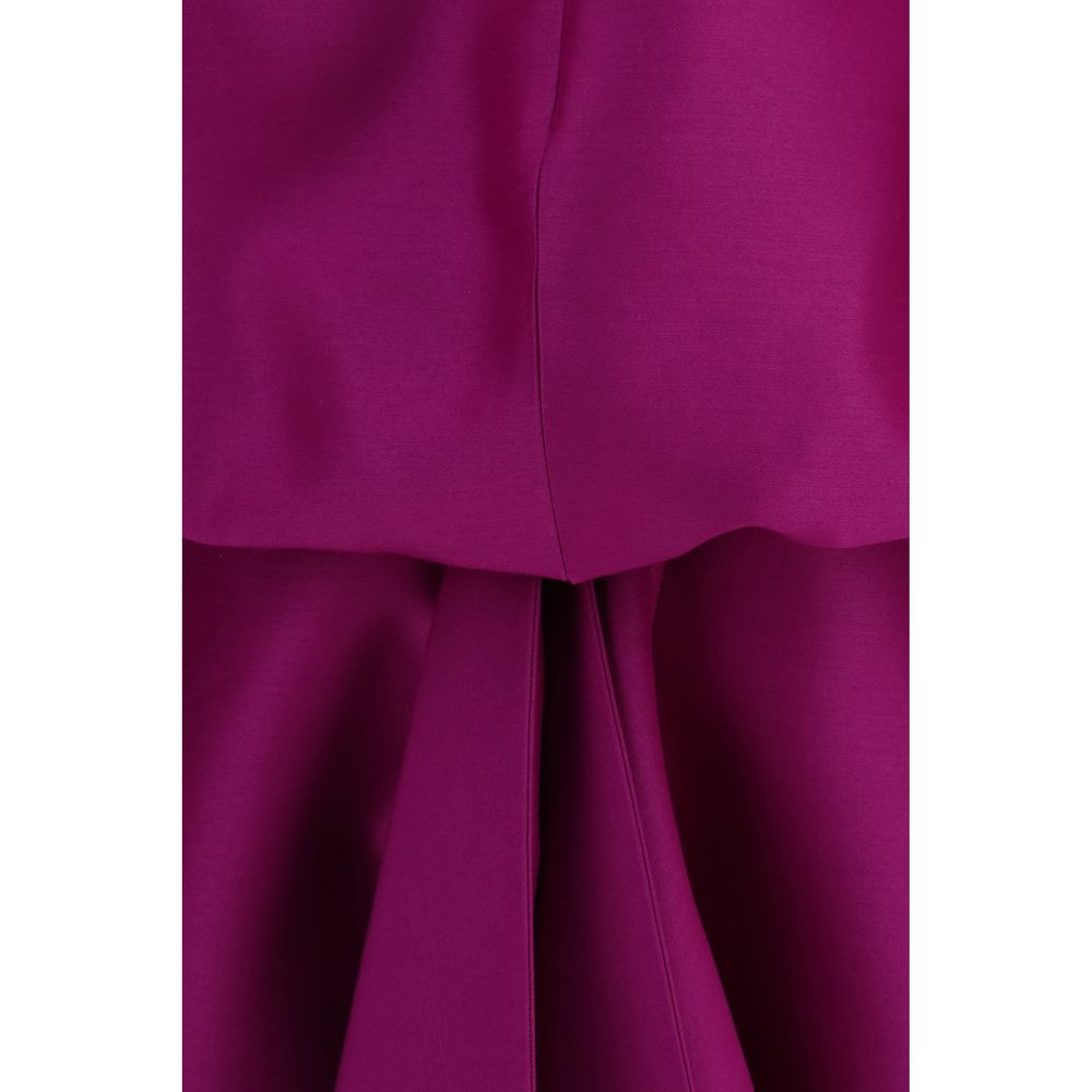 Purple Wool Oves Aries Cocktail Dress