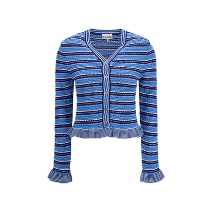 Blue Cotton Cardigan