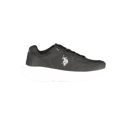 Black Polyurethane Women's Sneaker