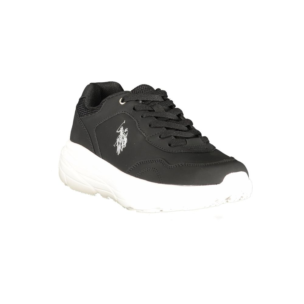 Black Polyurethane Women's Sneaker