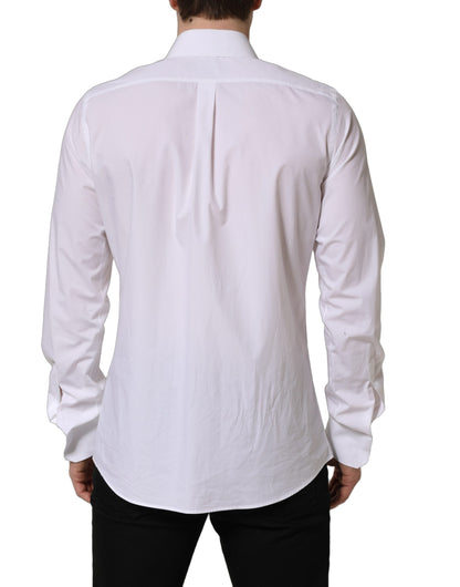 White MARTINI Long Sleeves Men Dress Shirt