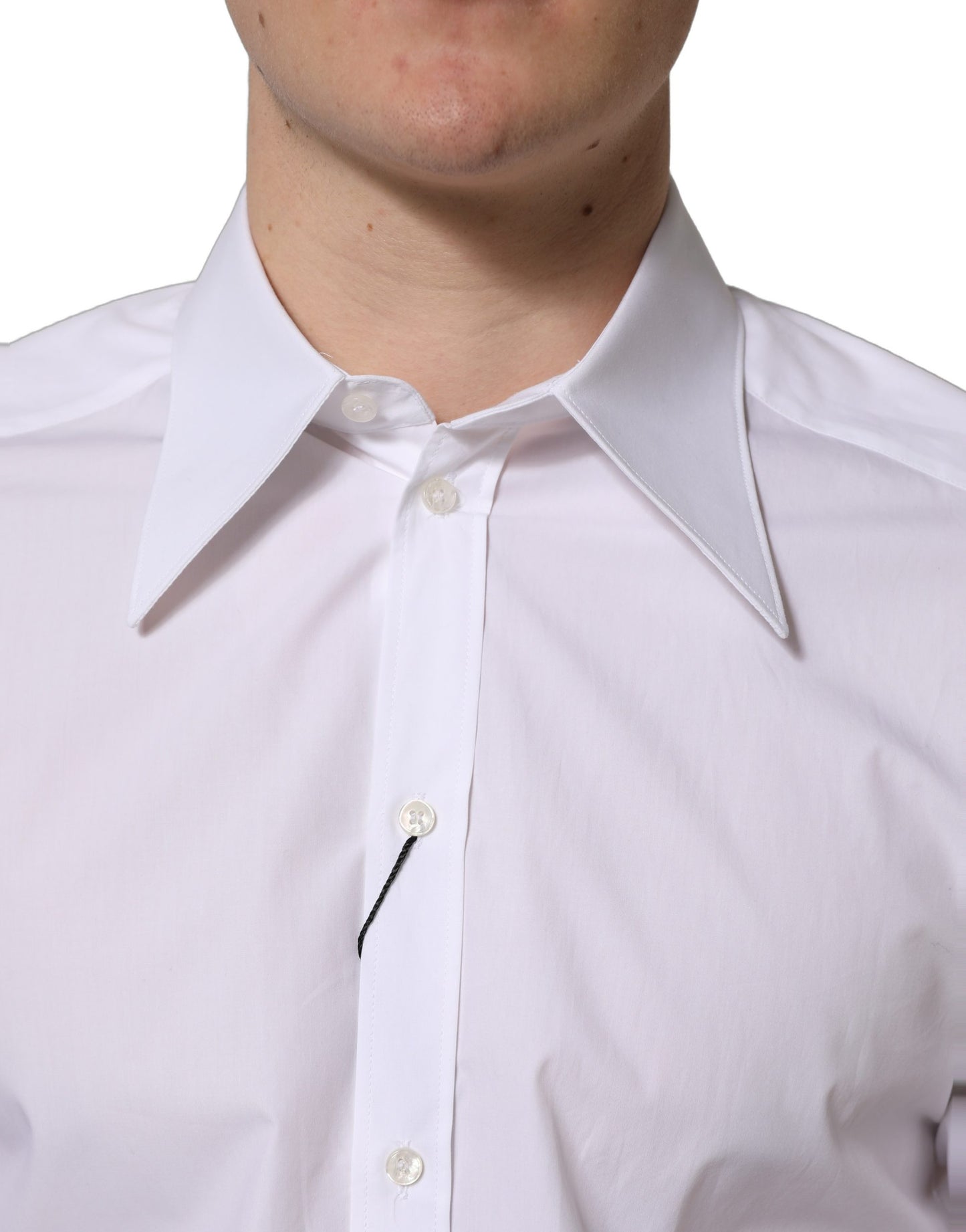 White MARTINI Long Sleeves Men Dress Shirt