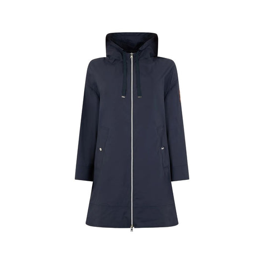 Blue Elastane Coat