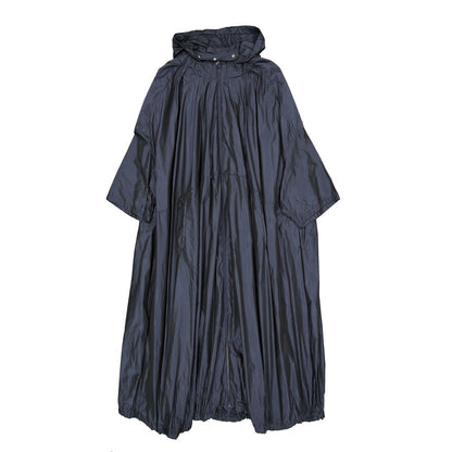 Blue Polyester Coat