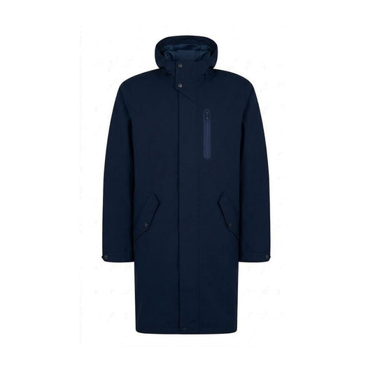 Blue Polyester Coat