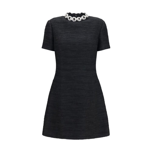 Black Cotton Casual Dress