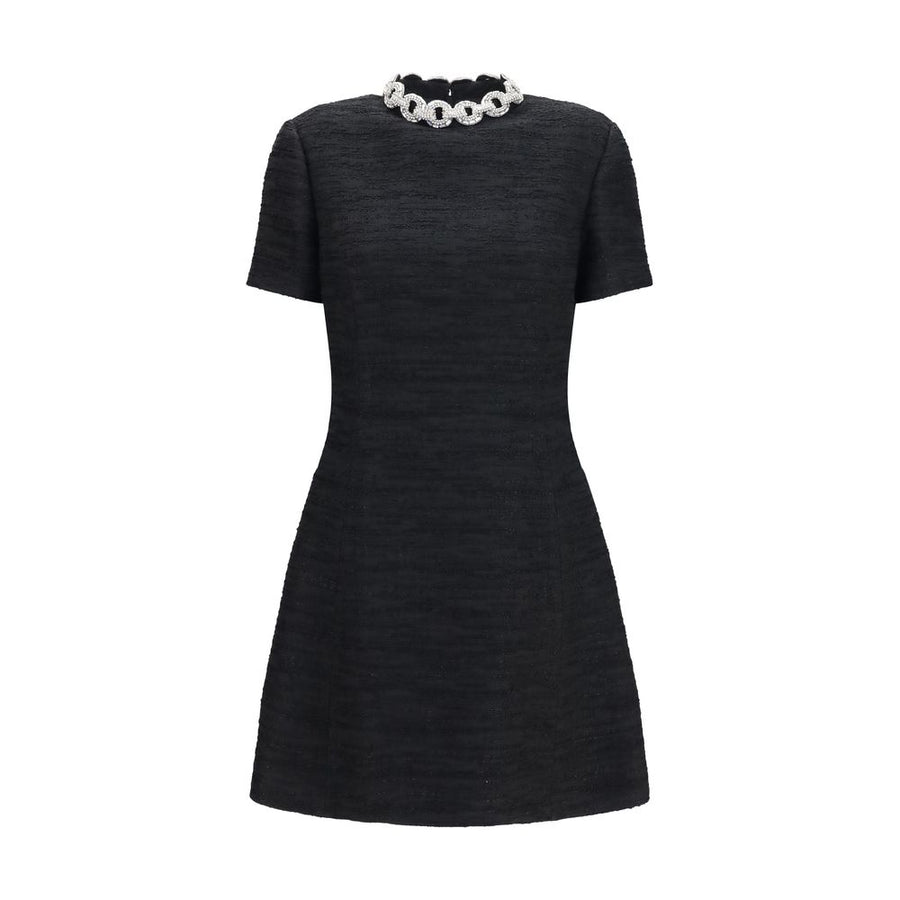 Black Cotton Casual Dress
