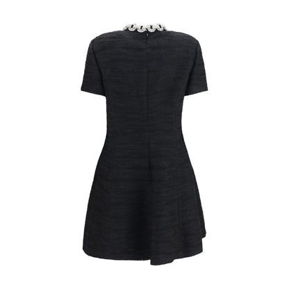 Black Cotton Casual Dress