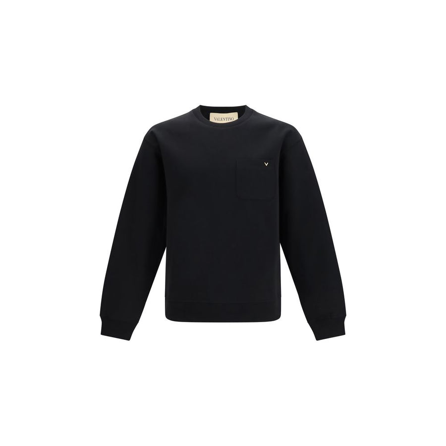 Black Cotton Sweatshirt