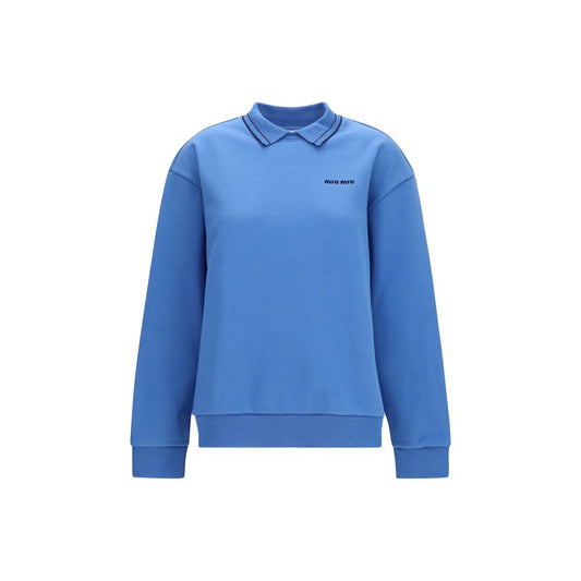 Blue Cotton Sweatshirt