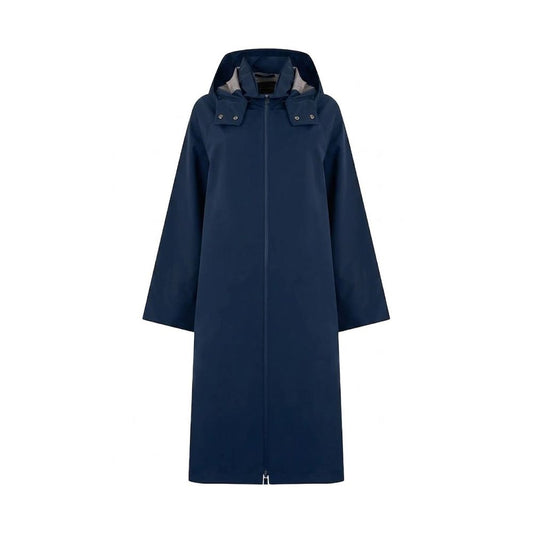 Blue Polyester Coat