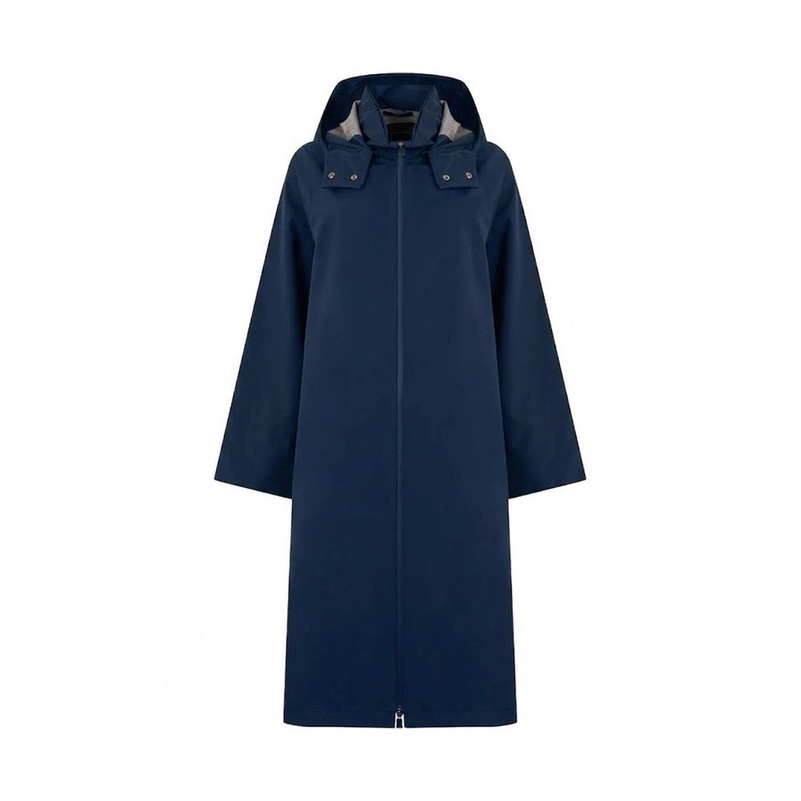 Blue Polyester Coat